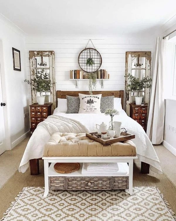 #16) Farmhouse Guest Bedroom Style