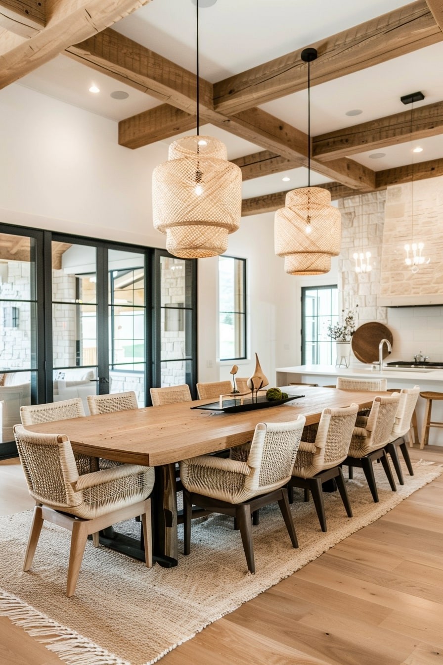 ADDITIONAL EXAMPLES OF ORGANIC MODERN DINING ROOMS