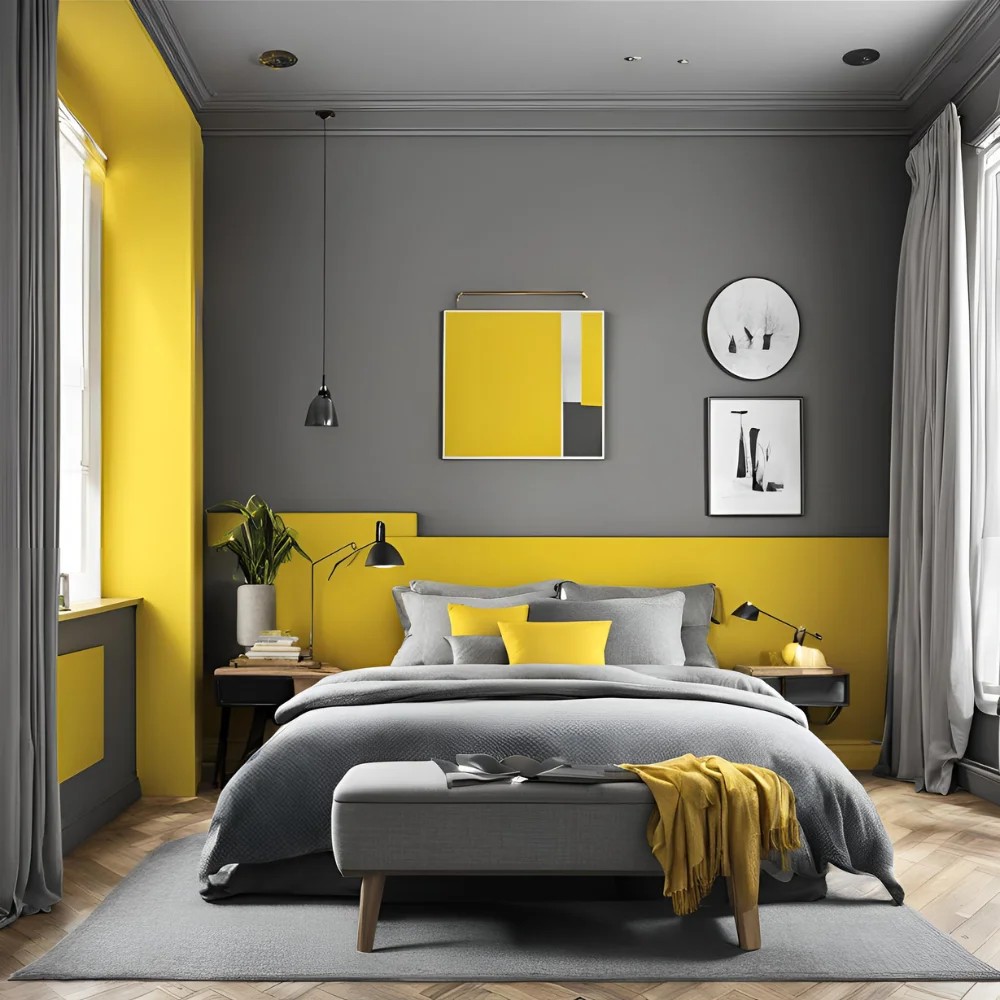 Yellow and Grey Bedroom Ideas