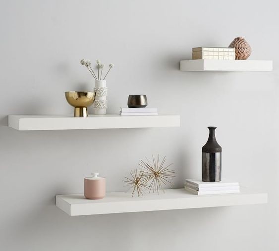 Install wall shelves