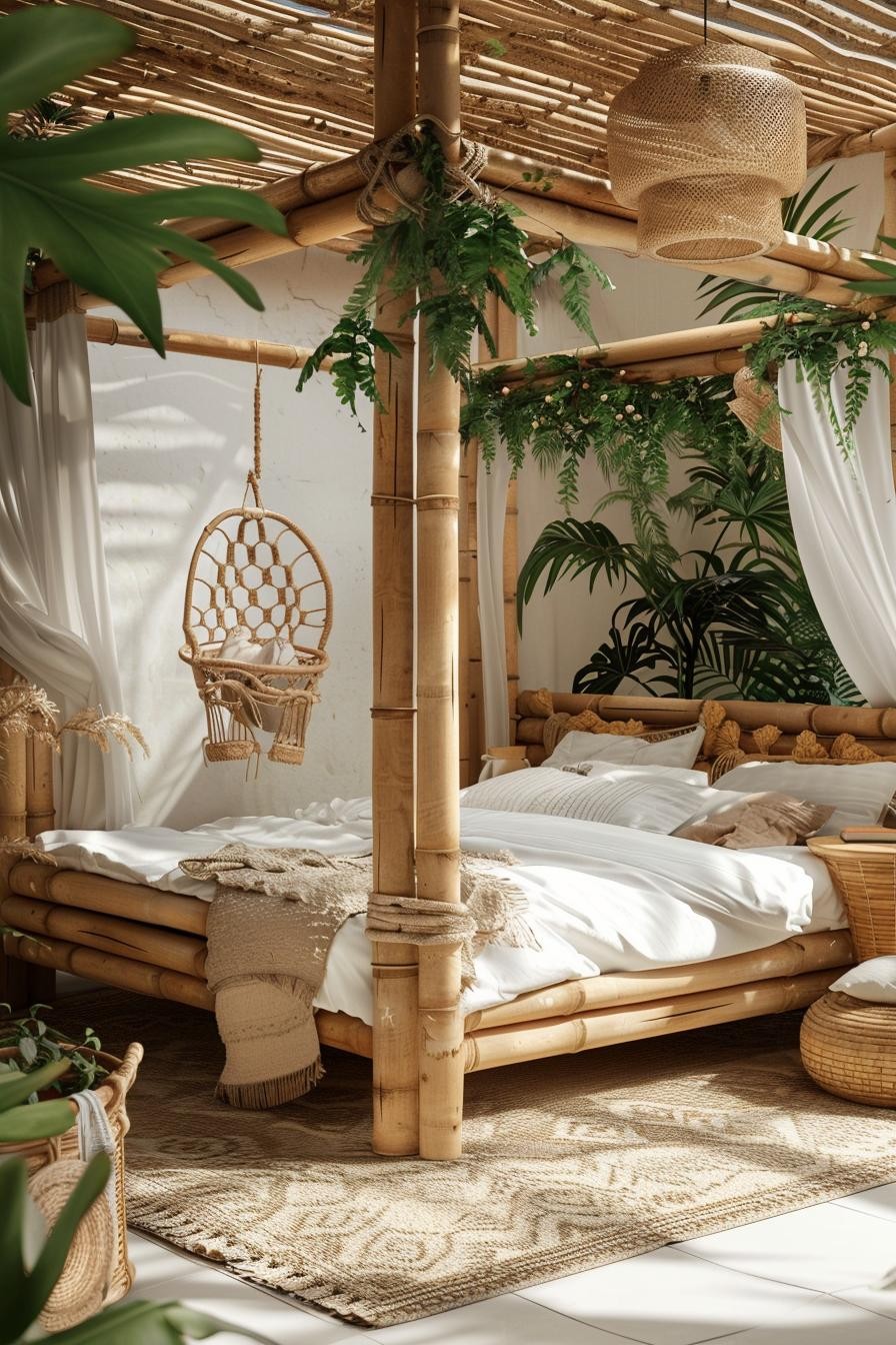 Sustainable Boho Bedroom Design