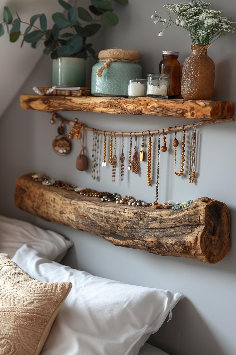 Driftwood Jewelry Organizer DIY