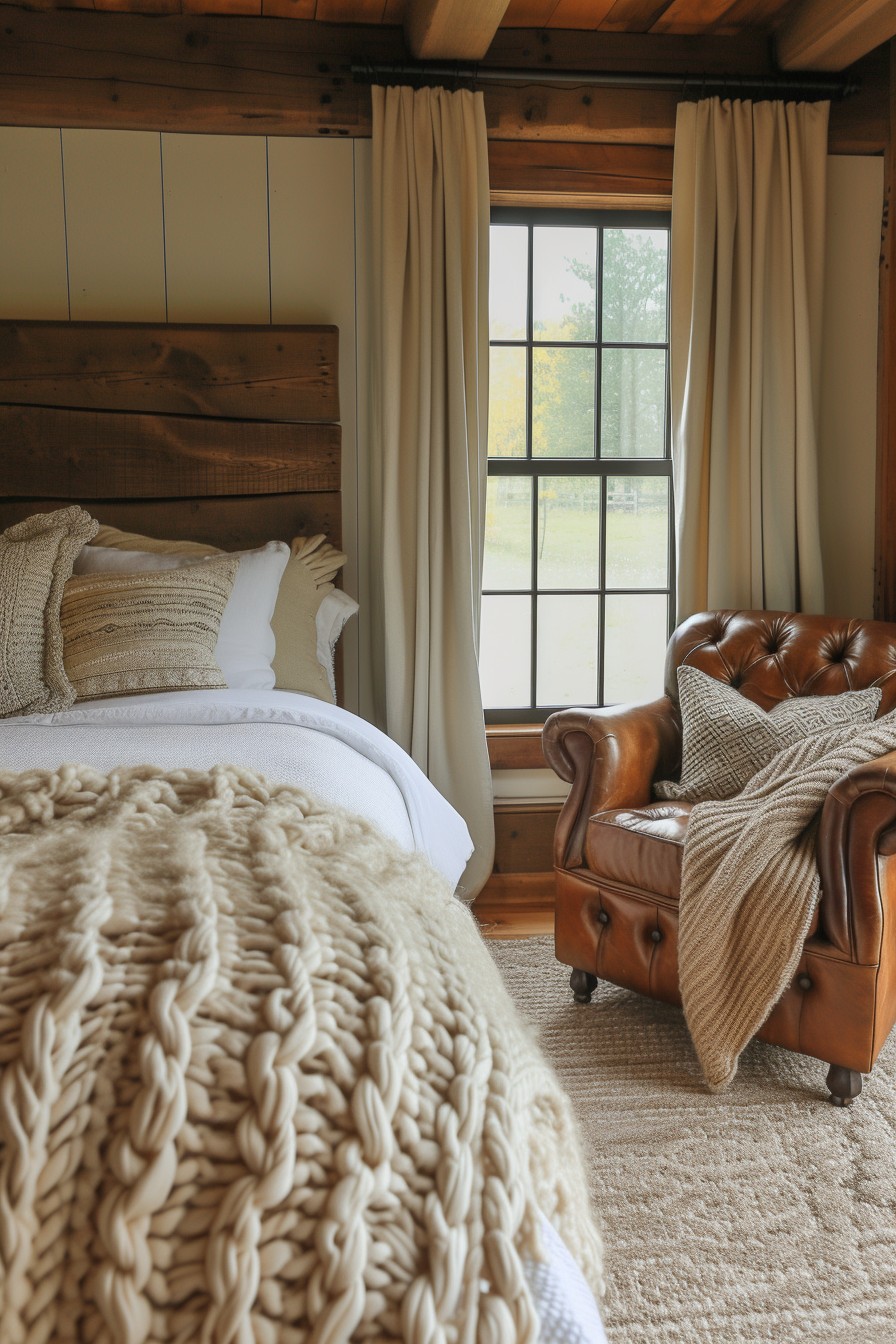 Rustic Grown Woman Bedroom: Warm Earthy Comfort