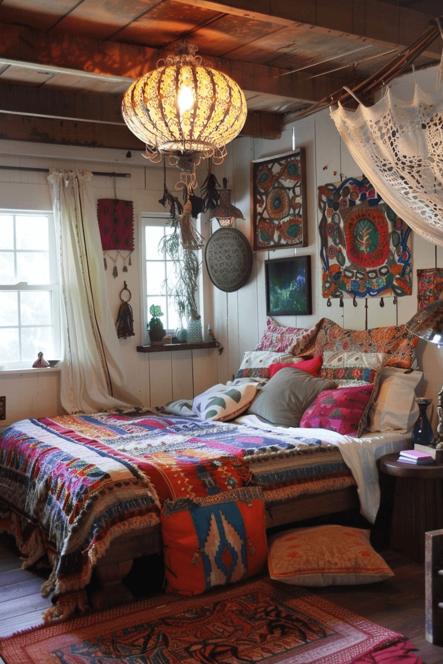 Patterns Defining a Boho Bedroom