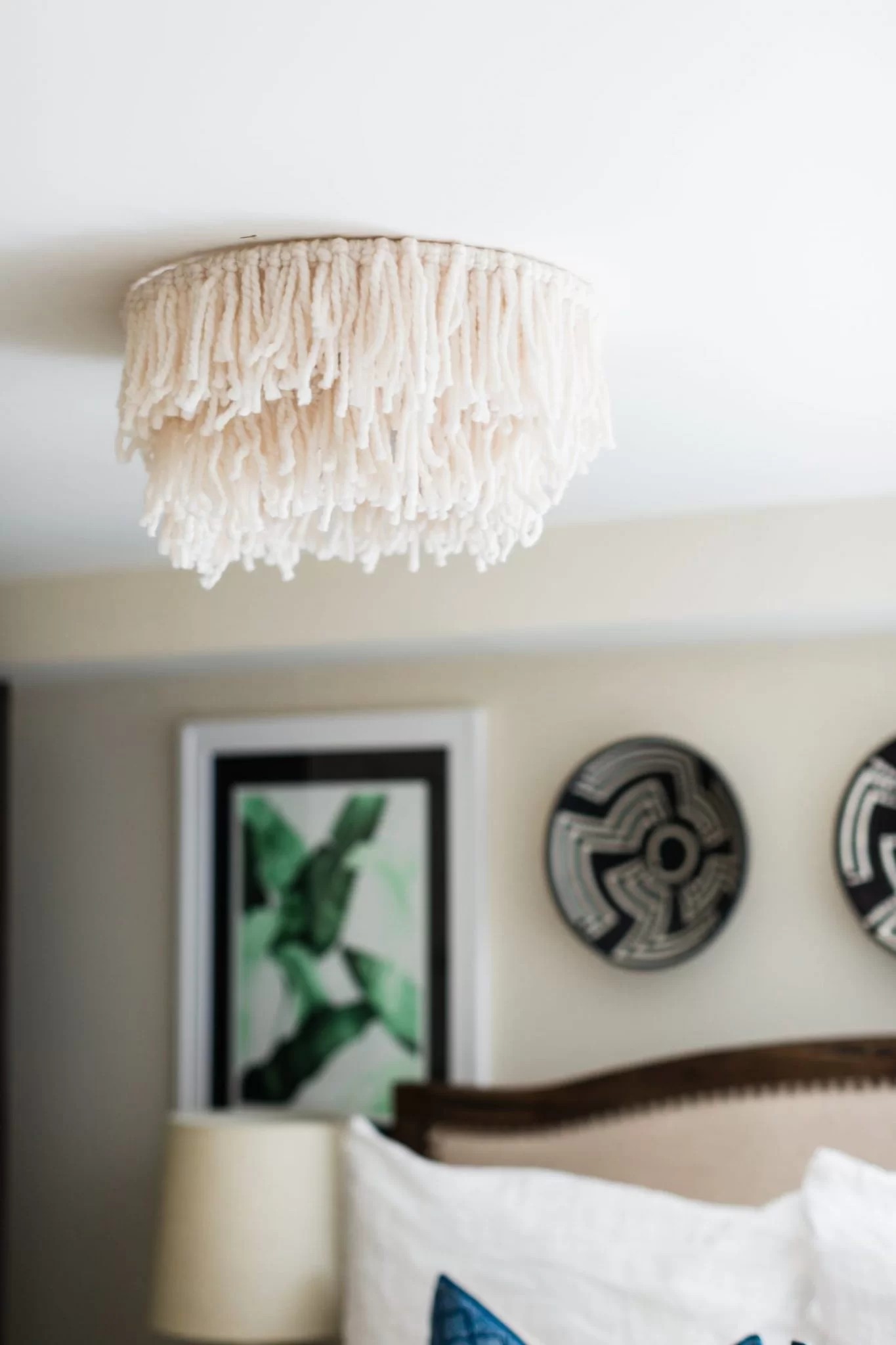 Cover An Ugly Flush Mount Light