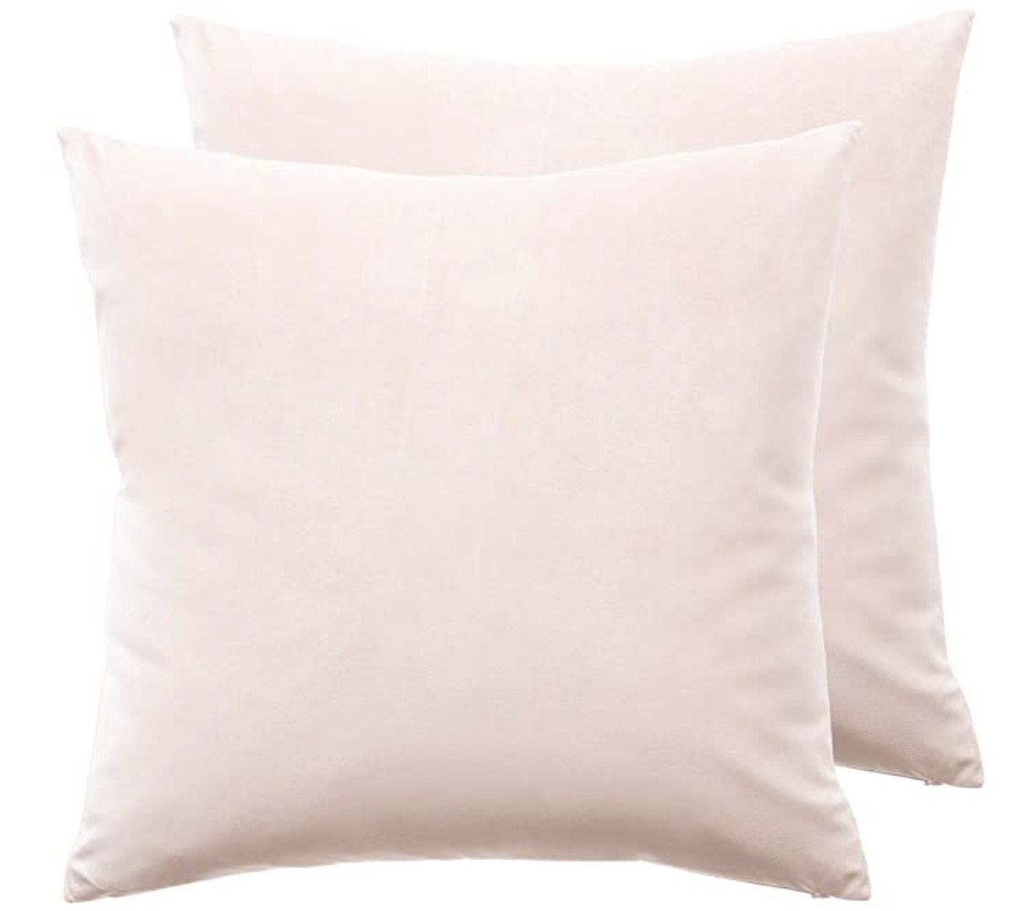 Petal Pink Velvet Pillow Covers