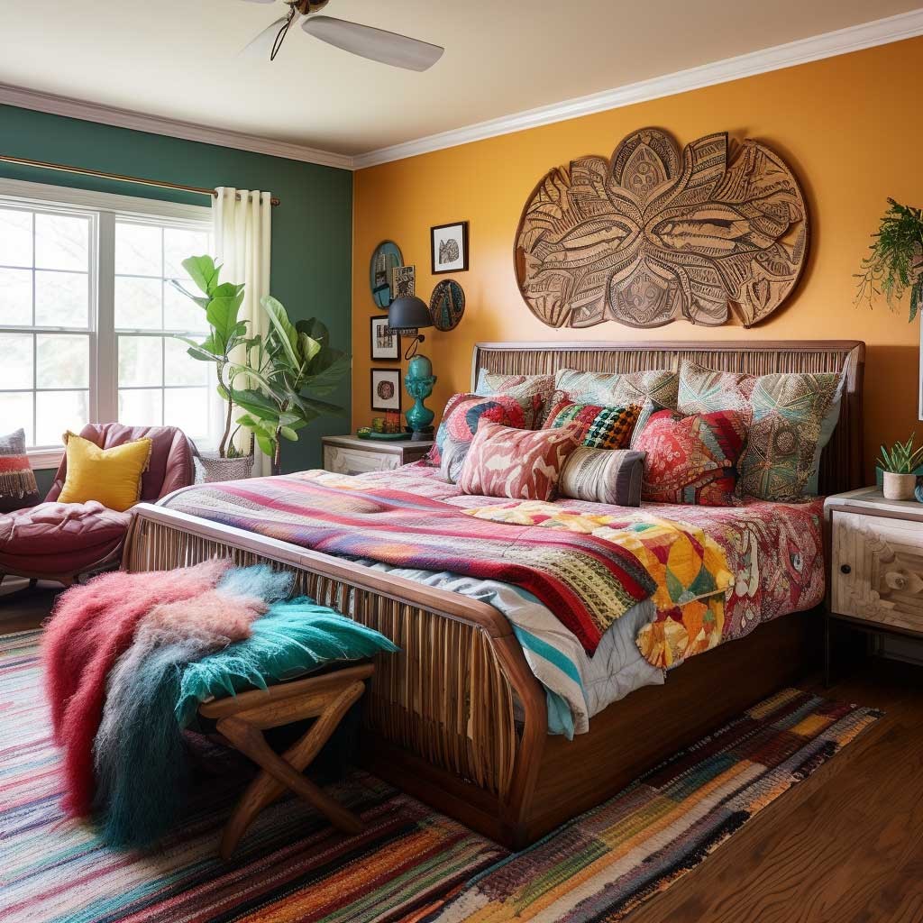 Bohemian Vibes Enriching Master Bedroom Interior