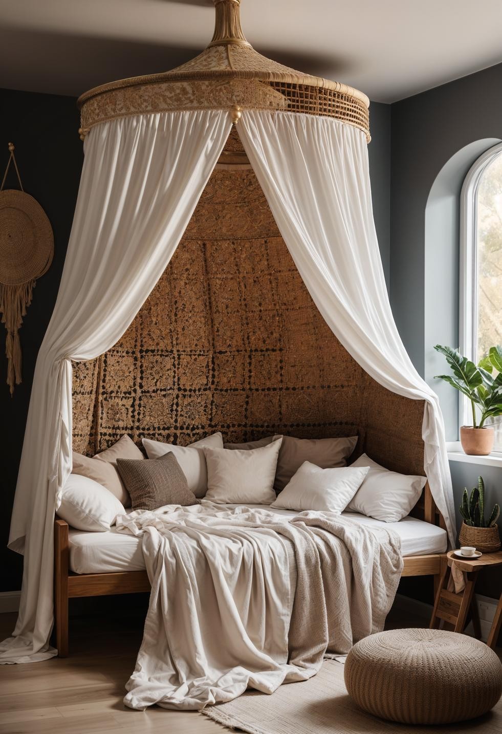 Boho Canopy Reading Nook Ideas