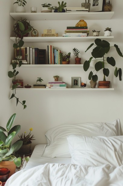 Elevated and Airy: The Magic of Wall-Mounted Shelves