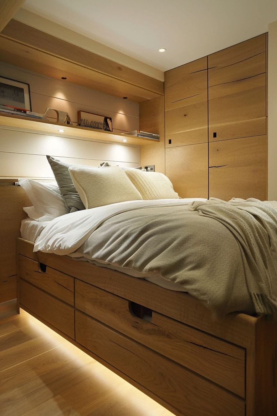 Get a bed with built-in storage