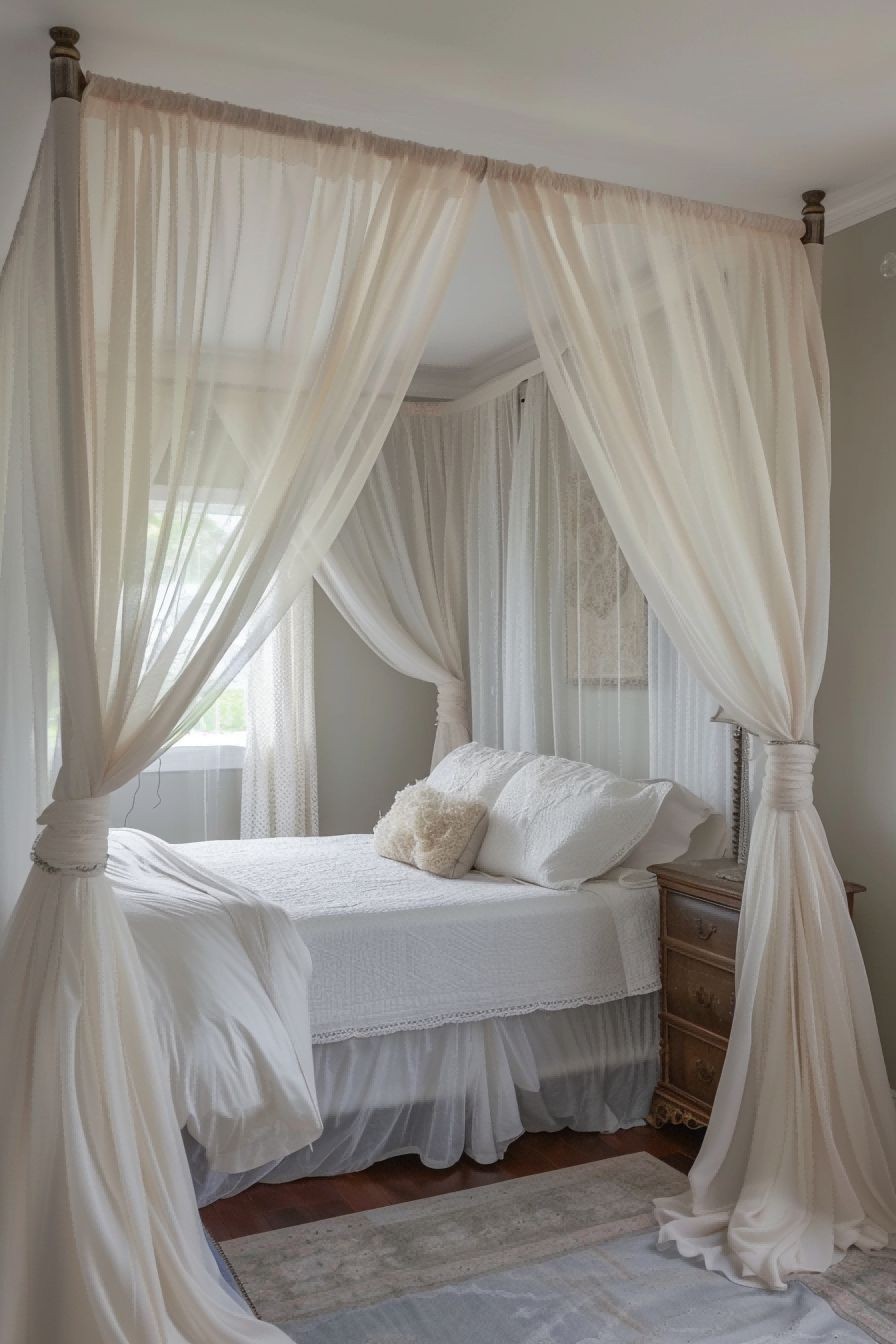 Hang Gauzy Curtains