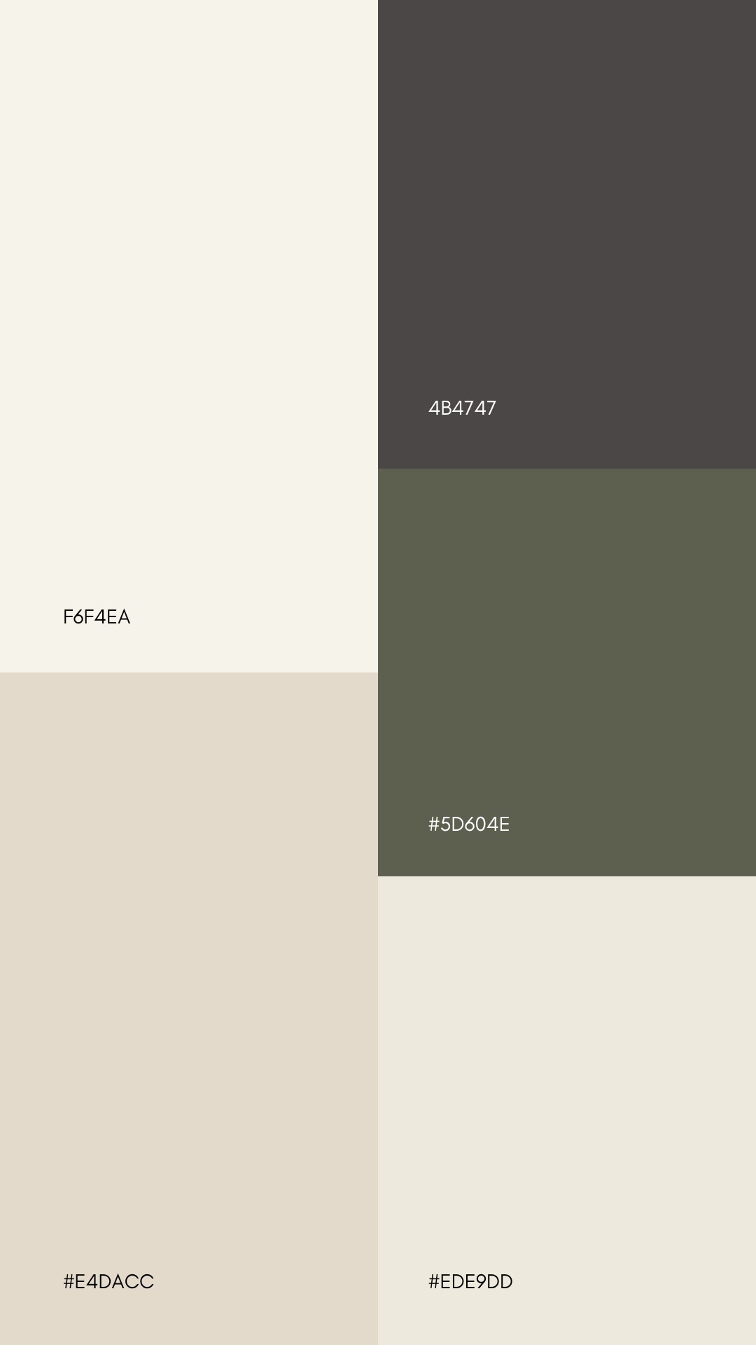 Organic Modern Decor Color Palettes