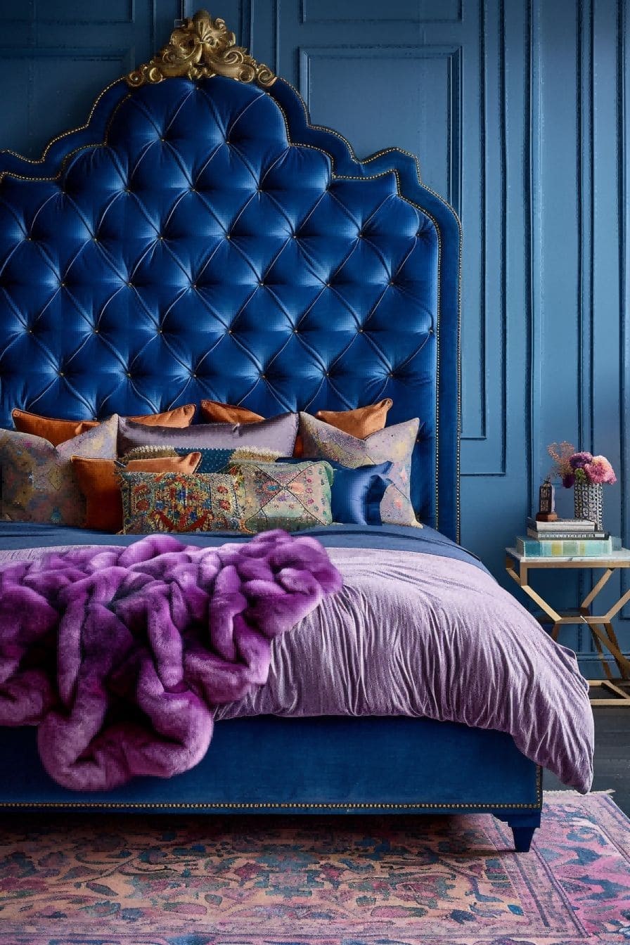 Let a Bold Headboard Shine