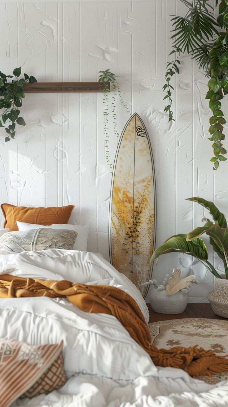 Summer Bedroom Escape: Surfboard Chic