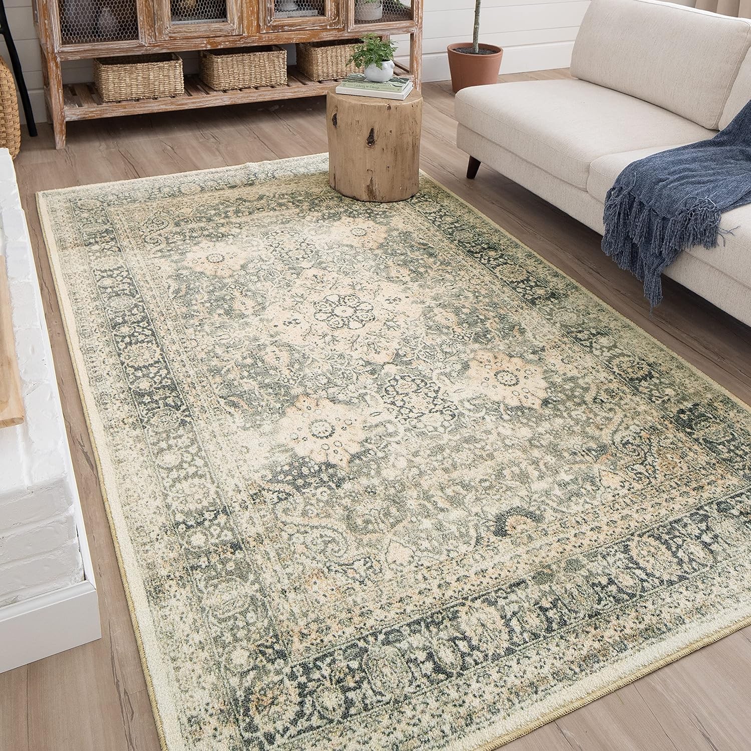 Sage Green Accent Rug: Adding a Touch of Peace to Your Bedroom