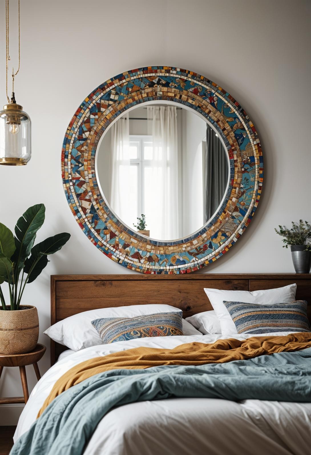 Sparkling Boho Bedroom Mirror