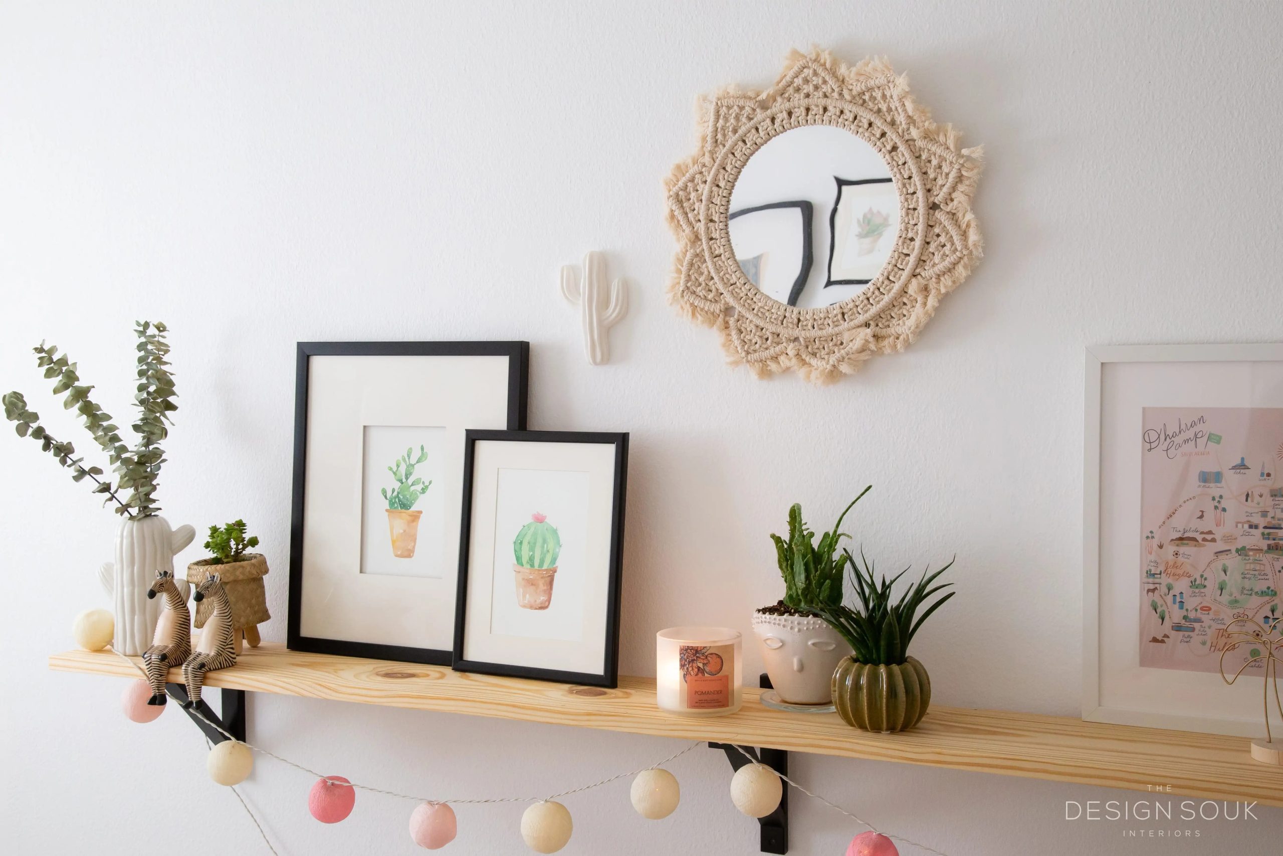 A good friend, Zaza (from the amazing @zazahardytravels account on IG!), had painted some succulents and cacti for Huong in watercolor, so we had them all framed and hung them up with her awesome “The Big Lebowski” poster. I love that we were able to use something so meaningful to make a small gallery wall in this room!