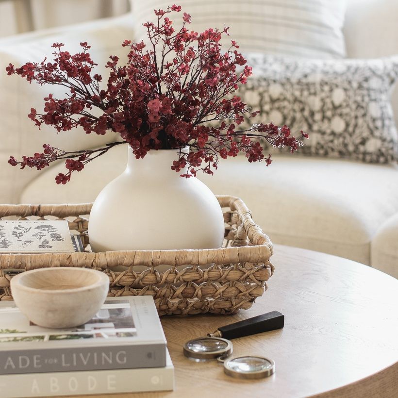 Vases of Dried Flowers