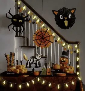 Hang Halloween Themed String Lights