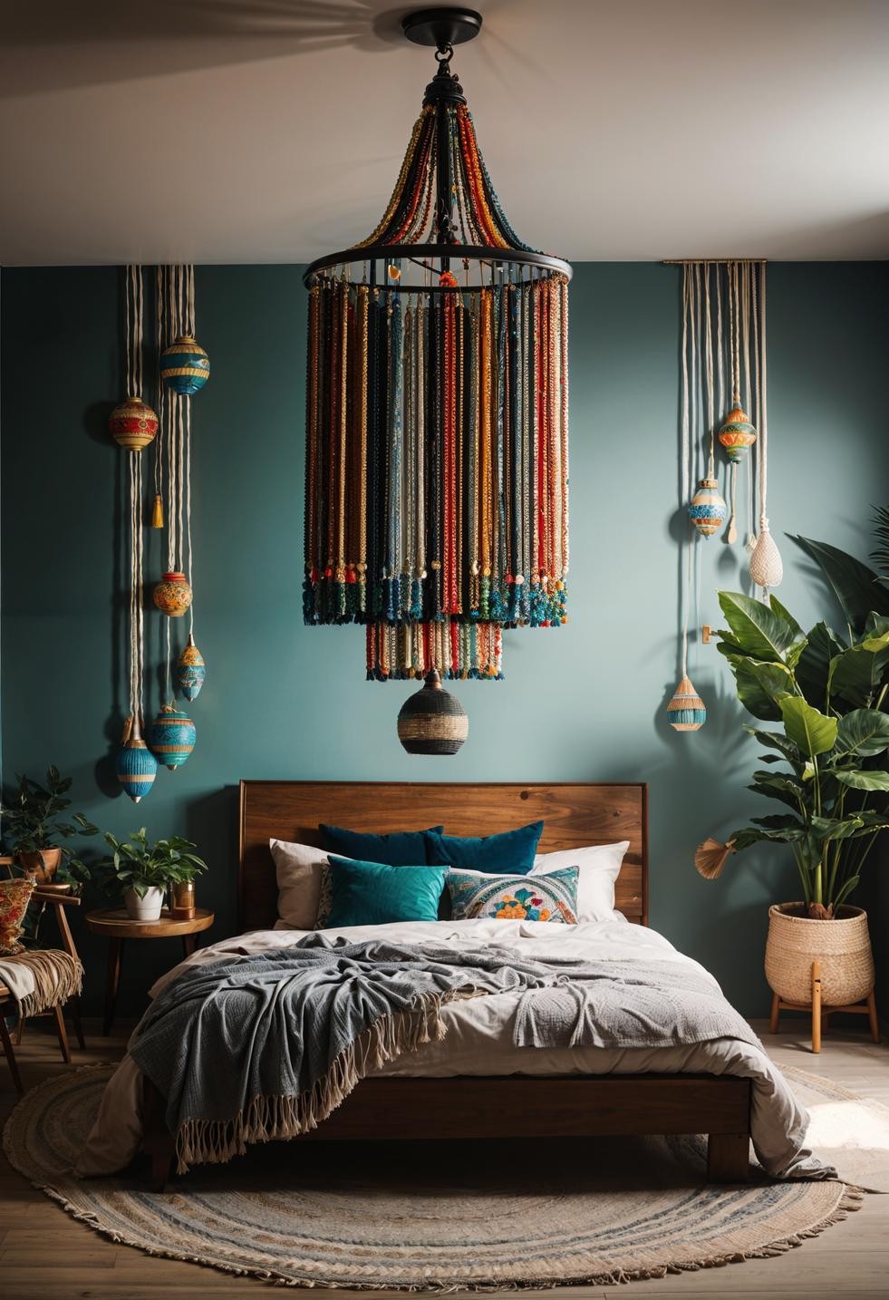 Boho Beaded Chandelier Craftiness