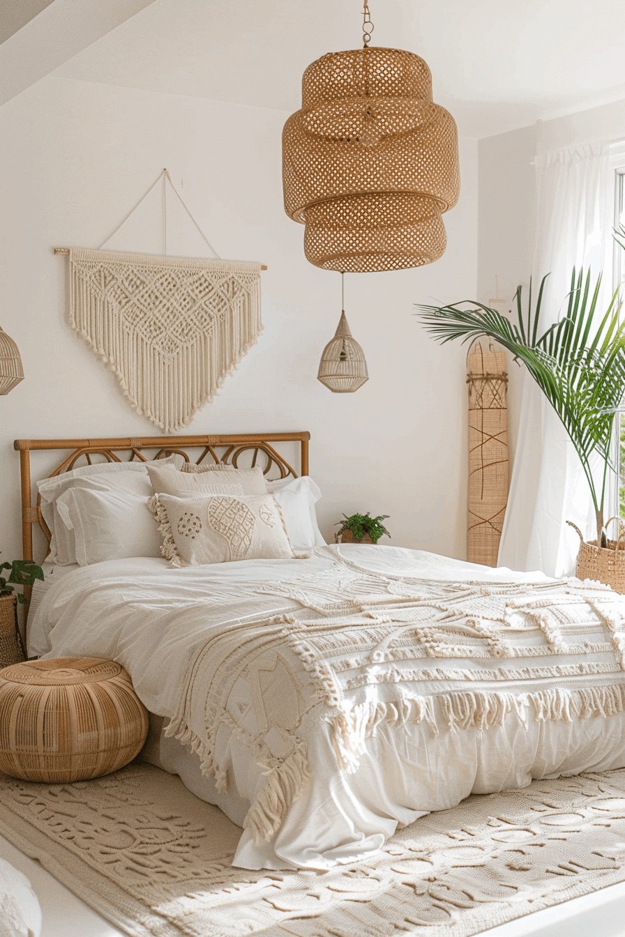 Bright and Airy Boho-Style Bedroom