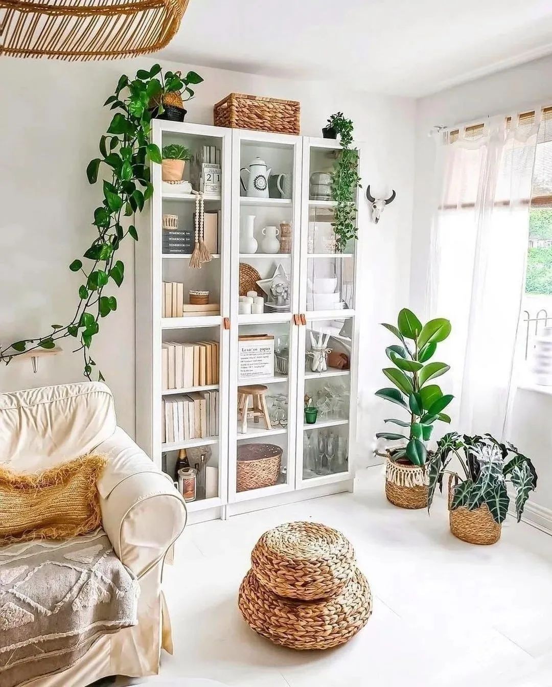 Clear White Bookshelf