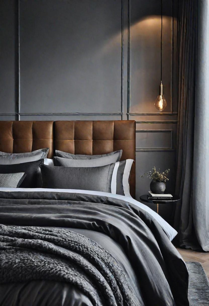 Textured Grey Bedroom Layering