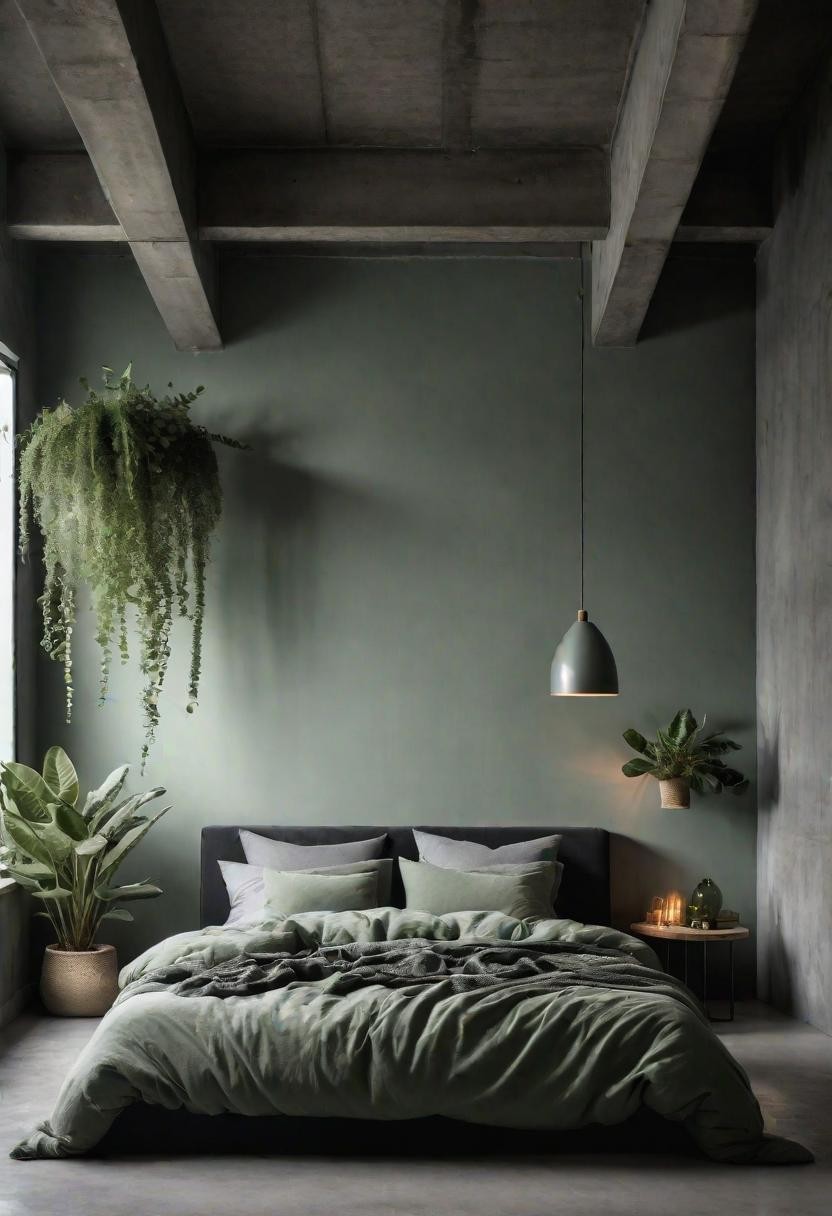 Industrial Loft Bedroom Design